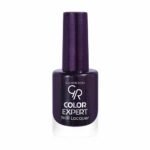 Purple Golden Rose Color Expert nail lacquer bottle with white base and tall cap, showing product branding.