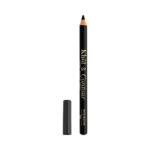 Black lip liner pencil with gold lettering and a cap set beside it, on a white background.