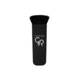 Black makeup brush with dense black bristles and a black handle printed with 'GOLDEN ROSE' and a GR logo