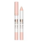 Two white and pink cosmetic highlighter pens labeled 'NUDE LOOK' with pale pink caps, one capped and one with the tip exposed.