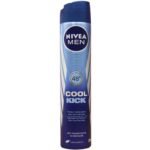 NIVEA MEN Cool Kick antiperspirant spray can with 48h protection, blue gradient design
