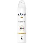 Dove invisible dry antiperspirant spray bottle with 48h protection and moisturizing cream badge
