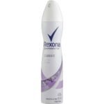 Rexona Classic MotionSense aerosol deodorant can, white with purple accents and logo