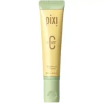 Tube of pixi + Vitamin C Brightening Perfector, a peachy-beige cosmetic product (0.8 oz/25 ml).